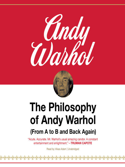 Title details for The Philosophy of Andy Warhol by Andy Warhol - Wait list